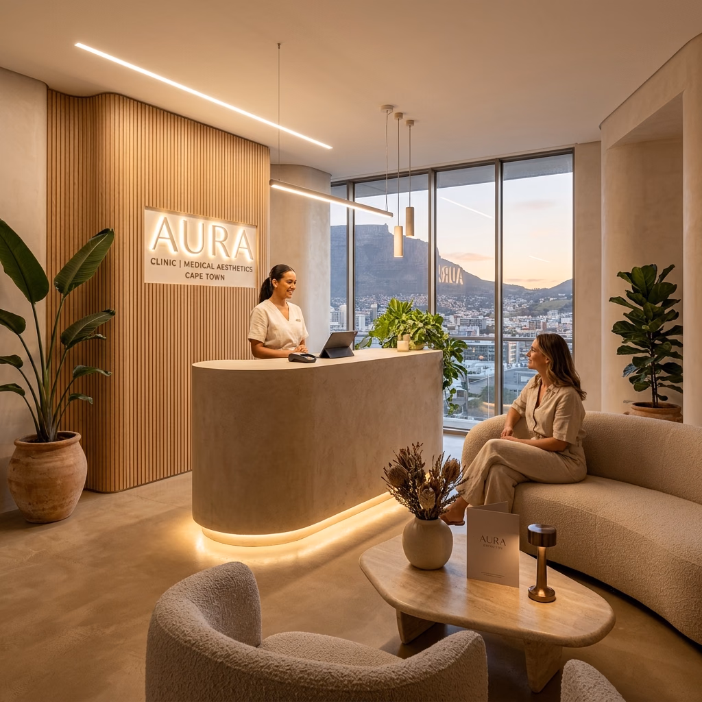 Aesthetic Medicine Clinic in Cape Town interior reception
