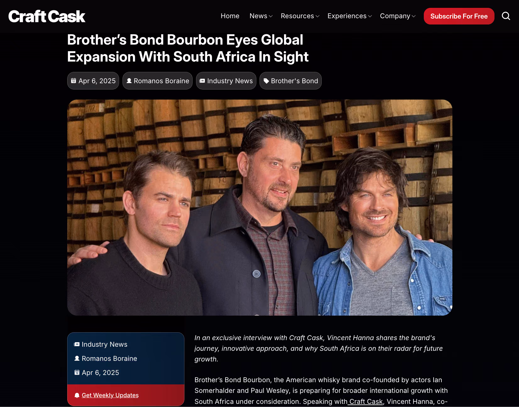 Brother's Bond Interview