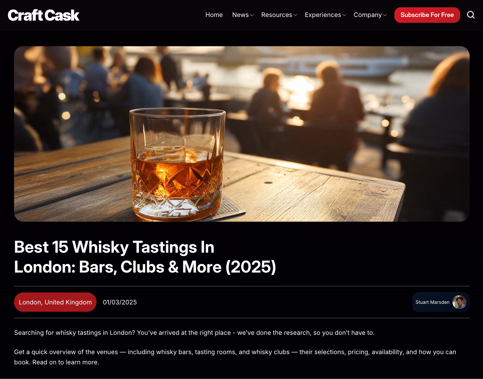 London Tasting Guide